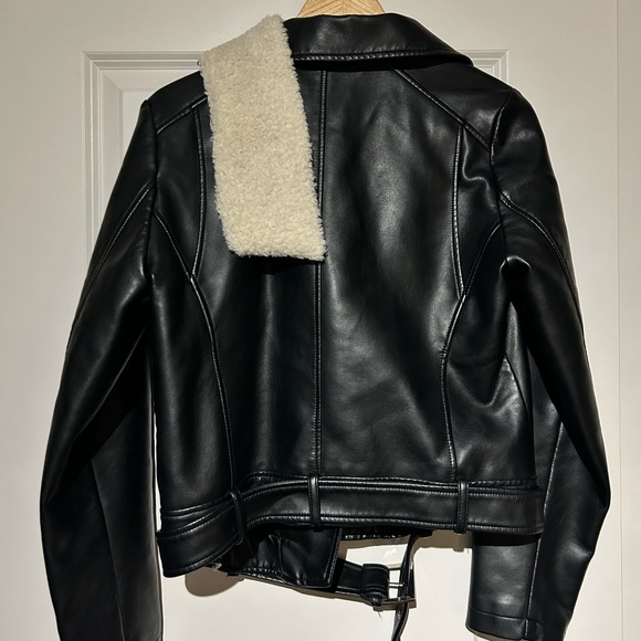 DYNAMITE faux leather bomber jacket - Picture 3 of 4